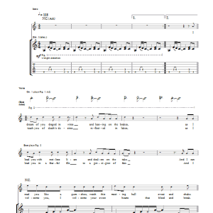 Interpol All Fired Up Musik Noten - Guitar Tab - 39682-0