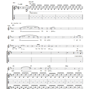 Interpol Mammoth Musik Noten - Guitar Tab - 39701-0