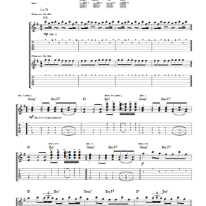 Interpol Rest My Chemistry Musik Noten - Guitar Tab - 39695-0