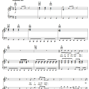 INXS Burn For You Musik Noten - Piano, Vocal & Guitar Chords - 29440-0