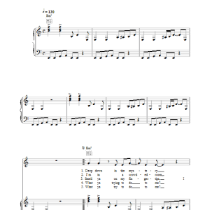 INXS Deliver Me Musik Noten - Piano, Vocal & Guitar Chords - 32640-0