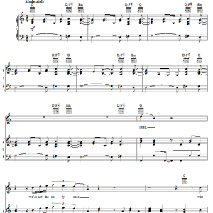 INXS Everything Musik Noten - Piano, Vocal & Guitar Chords - 29558-0