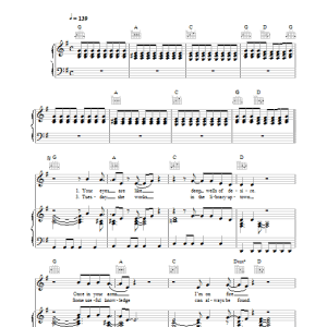 INXS Heaven Sent Musik Noten - Piano, Vocal & Guitar Chords - 32637-0