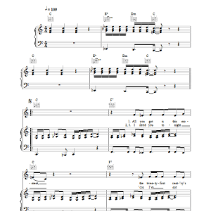 INXS Need You Tonight Musik Noten - Piano, Vocal & Guitar Chords - 32634-0
