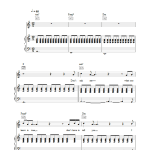 INXS Never Tear Us Apart Musik Noten - Piano, Vocal & Guitar Chords - 32635-0
