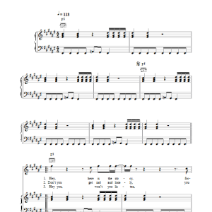 INXS What You Need Musik Noten - Piano, Vocal & Guitar Chords - 32633-0
