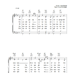 Irene Becker Efterar Musik Noten - Piano, Vocal & Guitar Chords - 34042-0