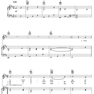 Irish Folksong Banna Strand Musik Noten - Piano, Vocal & Guitar Chords - 56838-0