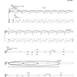 Iron & Wine Faded From The Winter Musik Noten - Easy Guitar - 86144-0