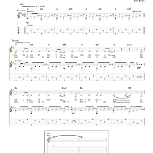 Iron & Wine Lion's Mane Musik Noten - Easy Guitar - 86140-0