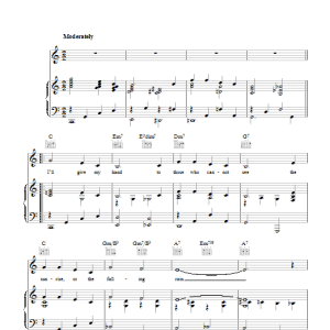 Irving Melsher I May Never Pass This Way Again Musik Noten - Piano, Vocal & Guitar Chords - 41405-0