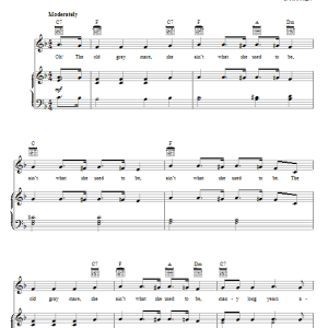 J. Warner The Old Gray Mare Musik Noten - Piano, Vocal & Guitar Chords - 69260-0