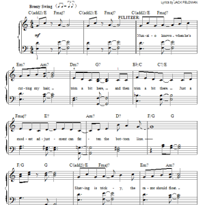 Jack Feldman The Bottom Line Musik Noten - Easy Piano - 96972-0