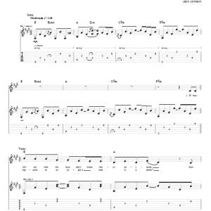 Jack Johnson Anything But The Truth Musik Noten - Guitar Tab - 75798-0