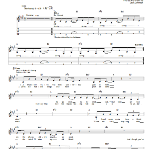 Jack Johnson If I Could Musik Noten - Guitar Tab - 51673-0