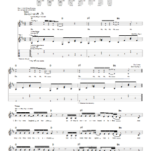 Jack Johnson It's All Understood Musik Noten - Guitar Tab - 22409-0