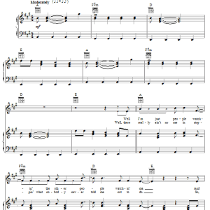 Jack Johnson People Watching Musik Noten - Piano, Vocal & Guitar Chords - 56402-0