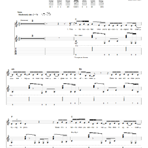 Jack Johnson Sleep Through The Static Musik Noten - Guitar Tab - 64165-0