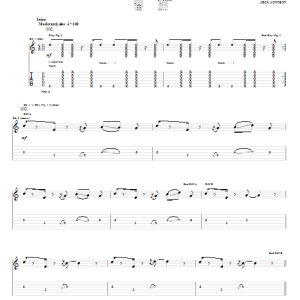 Jack Johnson The Upsetter Musik Noten - Guitar Tab - 75794-0