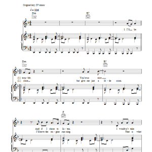 Jack McManus You Think I Don't Care Musik Noten - Piano, Vocal & Guitar Chords - 42921-0