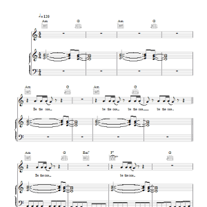 Jack Penate Be The One Musik Noten - Piano, Vocal & Guitar Chords - 47759-0