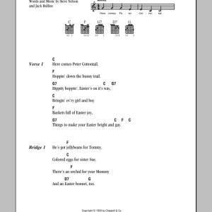 Jack Rollins Peter Cottontail Musik Noten - Guitar Chords/Lyrics - 80673-0