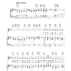 Jack Yellen A Bench In The Park Musik Noten - Piano, Vocal & Guitar Chords - 37341-0