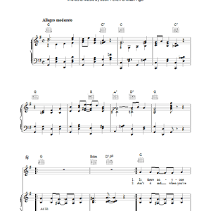 Jack Yellen Ain't That A Grand And Glorious Feeling Musik Noten - Piano, Vocal & Guitar Chords - 36248-0