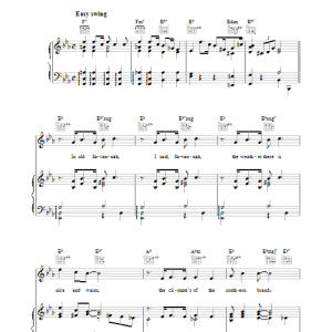 Jack Yellen Hard Hearted Hannah Musik Noten - Piano, Vocal & Guitar Chords - 36227-0