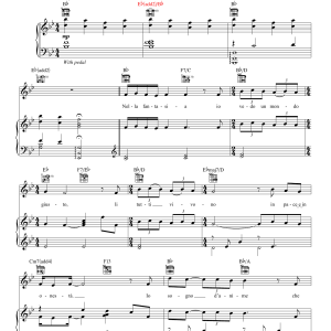 Jackie Evancho Nella Fantasia Musik Noten - Piano, Vocal & Guitar Chords - 87768-0