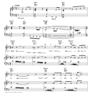 Jackie Evancho Somewhere Musik Noten - Piano, Vocal & Guitar Chords - 87771-0