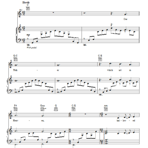 Jackie Evancho The Lord's Prayer Musik Noten - Piano, Vocal & Guitar Chords - 87773-0