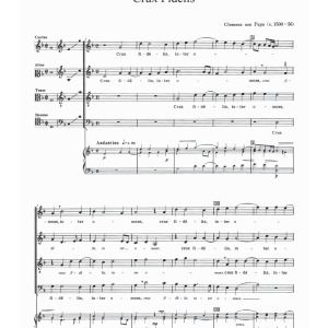 Jacob Clemens Non Papa Crux Fidelis Musik Noten - Choir - 121922-0