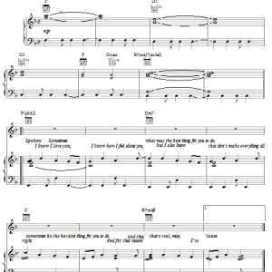 Jagged Edge Goodbye Musik Noten - Piano, Vocal & Guitar Chords - 19150-0