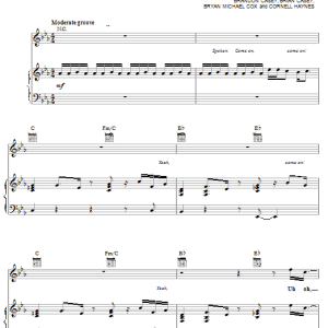 Jagged Edge With Nelly Where The Party At Musik Noten - Piano, Vocal & Guitar Chords - 18050-0