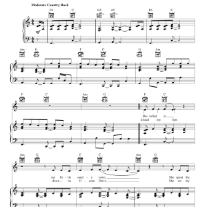 Jake Owen The One That Got Away Musik Noten - Piano, Vocal & Guitar Chords - 93583-0