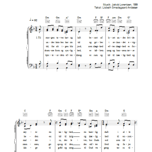 Jakob Lorentzen Alt Under Himlen - Til Morgen Tover Hav Og Luft Musik Noten - Piano, Vocal & Guitar Chords - 33800-0