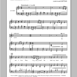 James Barnard Do Not I Love Thee? Musik Noten - SATB Choir - 93811-0