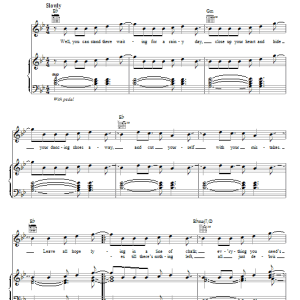 James Blunt Calling Out Your Name Musik Noten - Piano, Vocal & Guitar Chords - 85328-0