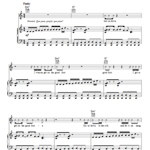 James Brown Get On The Good Foot Musik Noten - Piano, Vocal & Guitar Chords - 95957-0