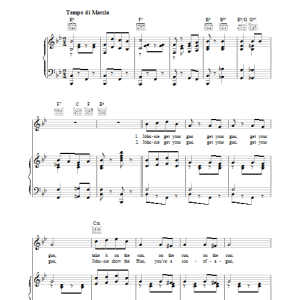 James Cagney Over There Musik Noten - Piano, Vocal & Guitar Chords - 36251-0