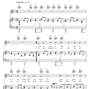 James Edmeston Lead Us Heavenly Father, Lead Us Musik Noten - Piano, Vocal & Guitar Chords - 47641-0