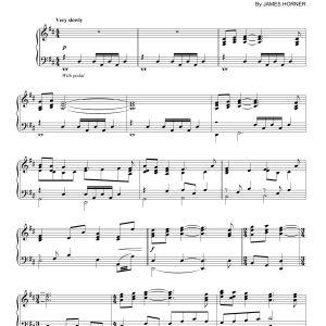 James Horner Courage Under Fire (Theme) Musik Noten - Piano Solo - 175717-0