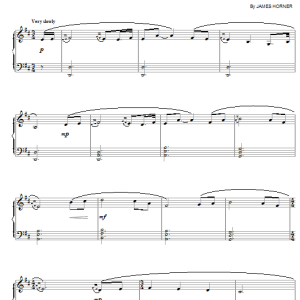 James Horner Never An Absolution Musik Noten - Piano, Vocal & Guitar Chords - 18362-0