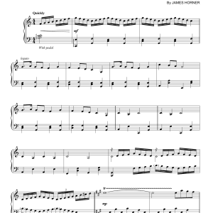 James Horner The Land Before Time - End Credits Musik Noten - Piano Solo - 175704-0