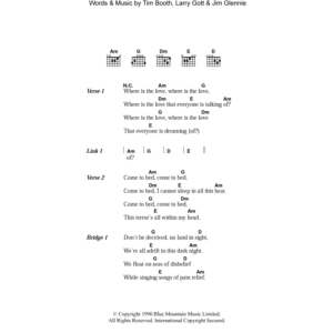 James Lose Control Musik Noten - Guitar Chords/Lyrics - 105327-0