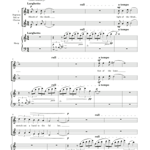 James MacMillan Mouth of the Dumb (for soprano/treble duet and harp) Musik Noten - Piano & Vocal - 46029-0