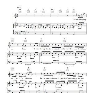 James Morrison One Life Musik Noten - Piano, Vocal & Guitar Chords - 112358-0