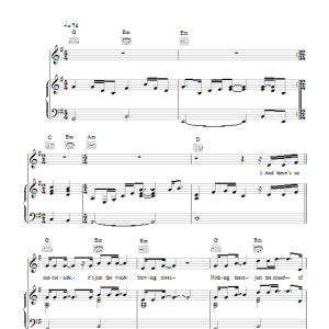 James Morrison Say Something Now Musik Noten - Piano, Vocal & Guitar Chords - 112355-0