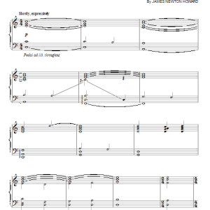 James Newton Howard A Quarter Quell Musik Noten - Piano Solo - 154067-0